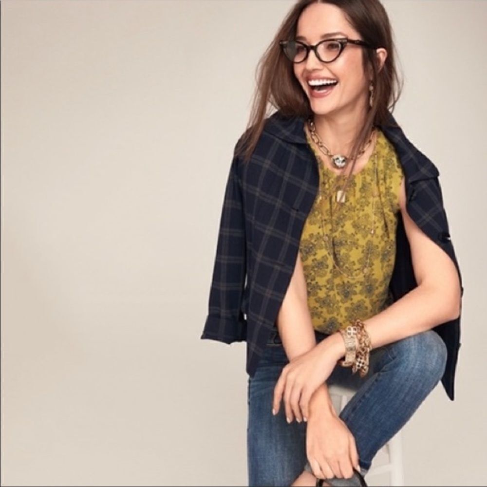 ‎Cabi Golden Paisley Blouse #3671
